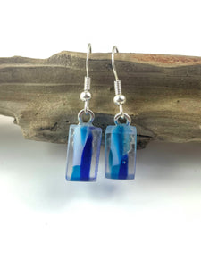 Fused Glass Dangly earrings
