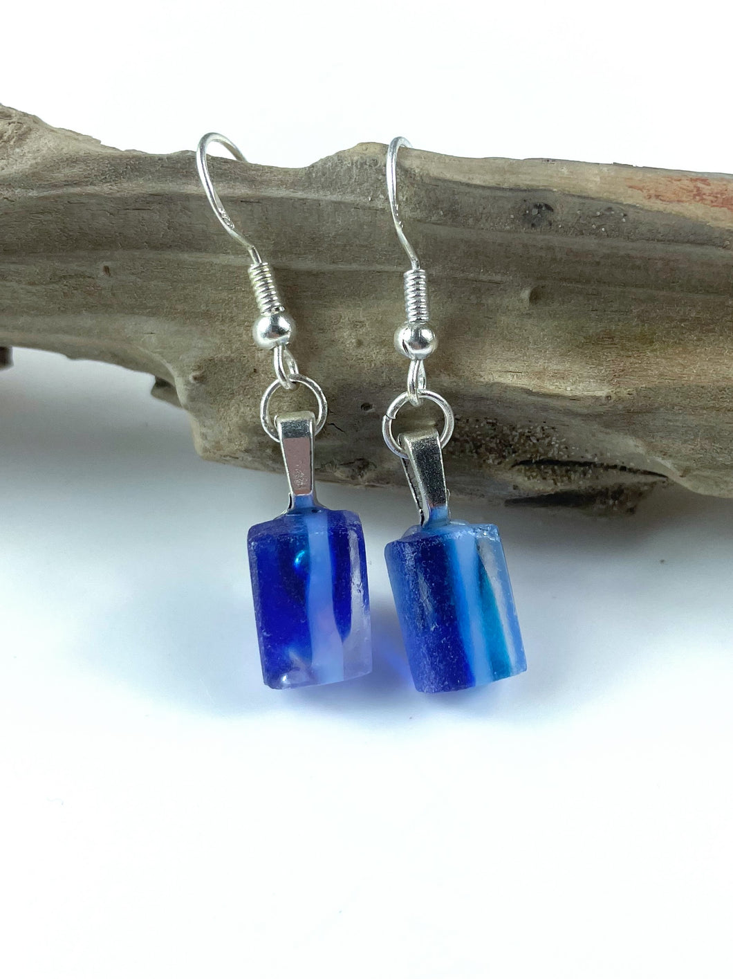 Fused Glass Dangly earrings