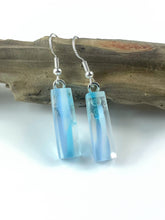 Load image into Gallery viewer, Fused Glass Dangly earrings