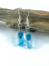 Load image into Gallery viewer, Fused Glass Dangly earrings