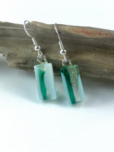 Load image into Gallery viewer, Fused Glass Dangly earrings