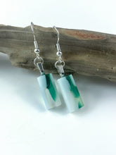 Load image into Gallery viewer, Fused Glass Dangly earrings