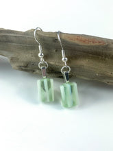 Load image into Gallery viewer, Fused Glass Dangly earrings