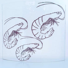 Load image into Gallery viewer, Prawns – Handmade Fused Glass Sculpture