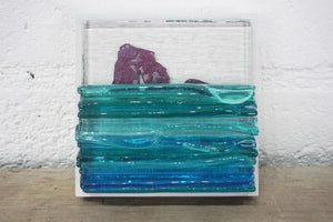 Thurlestone Rock Fused Glass seascape