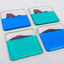 Load image into Gallery viewer, Bantham Burgh Island fused glass coaster